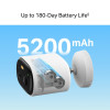 Умная аккумуляторная камера с солнечной панелью MERCUSYS MC410 KIT, White