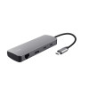 Adaptor multiport USB-C 8 in 1Trust Dalyx / HDMI/ PD 3.0/ LAN/ 2хUSB-C/ 2xUSB-A/ SD/ microSD Adaptor multiport USB-C 8 in 1Trust Dalyx / HDMI/ PD 3.0/ LAN/ 2хUSB-C/ 2xUSB-A/ SD/ microSD