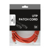 Patch cord cat. 5E PP12-5M/R Red, 5 m, molded strain relief 50u" plugs Patch cord cat. 5E PP12-5M/R Red, 5 m, molded strain relief 50u
