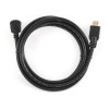 Cable HDMI CC-HDMI490-6, 1.8 m, HDMI v.1.4 90 degrees, male-male, Black cable with gold-plated connectors, Bulk packing