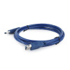 Cable Extension CCP-USB3-AMAF-6, 1.8 m, USB3.0 super-speed A-plug A-socket, Gold-plated contacts, Blue Cable Extension CCP-USB3-AMAF-6, 1.8 m, USB3.0 super-speed A-plug A-socket, Gold-plated contacts, Blue