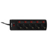 Surge Protector SVEN SF-05PL, 5 Sockets, 3.0m, individual switches, Black Surge Protector SVEN SF-05PL, 5 Sockets, 3.0m, individual switches, Black