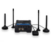 LTE WLAN Router, Euro PSU, 2 x LTE antennas, 2 x WiFi antennas, RS485 connector block, I/O connector block, DIN rail + GNSS antenna