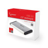 Gembird EE2-U3S-2-S, External enclosure for 2.5'' SATA HDD with USB3.0(5Gb/s) interface, Silver