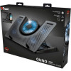 Trust Gaming GXT 1125 Quno, 17.4” Premium LED-illuminated gaming laptop cooling stand with 5 fans, Black