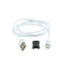 Cable 8-pin 1m - CC-USB2-AMLMM-1M, Magnetic USB 2.0 to 8-pin male connector cable, silver, 1 m Cable 8-pin 1m - CC-USB2-AMLMM-1M, Magnetic USB 2.0 to 8-pin male connector cable, silver, 1 m