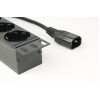 Gembird EG-PDU-014-C14, Power distribution unit (PDU), 8 Schuko sockets, 1U, 16A, C14 plug 3 m cable
