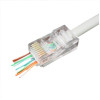 RJ45 Modular Plug LC-PTU-01/50, Universal pass-through modular UTP plug 8P8C, 50 pcs/bag RJ45 Modular Plug LC-PTU-01/50, Universal pass-through modular UTP plug 8P8C, 50 pcs/bag