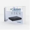 Gembird EE2-U3S-6, USB 3.1 2.5'' enclosure with USB Type-C port, brushed aluminum, Black