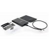 Gembird EE2-U3S-6, USB 3.1 2.5'' enclosure with USB Type-C port, brushed aluminum, Black