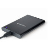 Gembird EE2-U3S-6, USB 3.1 2.5'' enclosure with USB Type-C port, brushed aluminum, Black