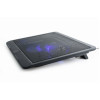 Gembird NBS-1F15-04, Notebook cooling stand, up to 15.6”, LED backlight in fans, Large 12 cm cooling fan, 1000 RPM (± 10 %), Black Gembird NBS-1F15-04, Notebook cooling stand, up to 15.6”, LED backlight in fans, Large 12 cm cooling fan, 1000 RPM (± 10 %), Black