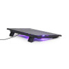Gembird NBS-2F15-05, Notebook cooling stand, up to 15.6”, LED backlight in fans, Cooling fans: 2 pcs, 1500 RPM (± 10 %), airflow 20 CFM (± 10 %) each, noise 10
