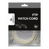 FTP Cat.5e Patch cord, 5m, Grey FTP Cat.5e Patch cord, 5m, Grey