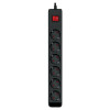 Surge Protector SVEN Optima, 6 Sockets with children protection, 5m, Black Surge Protector SVEN Optima, 6 Sockets with children protection, 5m, Black