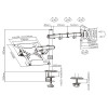 Gembird MA-DA-03, Adjustable desk mount with monitor arm and notebook tray, Supports monitors up to 32” and notebooks up to 15.6”, black