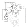 Monitor wall mount arm for 1 monitor up to 27” Gembird MA-WA1-01, Adjustable wall display mounting arm (rotate, tilt, swivel), VESA 75/100, up to 9 kg, black Monitor wall mount arm for 1 monitor up to 27” Gembird MA-WA1-01, Adjustable wall display mounting arm (rotate, tilt, swivel), VESA 75/100, up to 9 kg, black