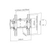 TV-Wall Mount for 23-42”- Gembird ”WM-42T-02”, Tilt, max. 30 kg, Distance TV to Wall: 53 mm, max. VESA 200 x 200, Black TV-Wall Mount for 23-42”- Gembird ”WM-42T-02”, Tilt, max. 30 kg, Distance TV to Wall: 53 mm, max. VESA 200 x 200, Black