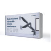 Suport pentru monitor dublu reglabil cu montare pe masa 17”-32”, Gembird MA-DA2-05 Suport pentru monitor dublu reglabil cu montare pe masa 17”-32”, Gembird MA-DA2-05