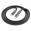 Кабель Type-C на Type-C HOCO “U118 Triumph” / 1.2m / Zinc alloy / 60W / up to 3A / Black Кабель Type-C на Type-C HOCO “U118 Triumph” / 1.2m / Zinc alloy / 60W / up to 3A / Black