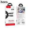 Кабель Type-C на Type-C HOCO “U118 Triumph” / 1.2m / Zinc alloy / 60W / up to 3A / Black Кабель Type-C на Type-C HOCO “U118 Triumph” / 1.2m / Zinc alloy / 60W / up to 3A / Black