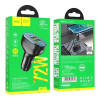 USB автомобильное зарядное устройство HOCO ”NZ11 Guide” / 2xUSB + 2xUSB-C / 72W / up to PD36W / QC3.0 / Black