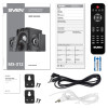 Boxe 2.1 SVEN MS-312 / 40W RMS / Bluetooth / FM-tune / USB Flash / SD card / Black Boxe 2.1 SVEN MS-312 / 40W RMS / Bluetooth / FM-tune / USB Flash / SD card / Black