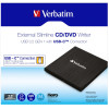 External Slimline CD/DVD Writer with USB-C VERBATIM External Slimline CD/DVD Writer with USB-C VERBATIM