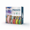 Gembird TPE flexible filament, Yellow, special thermopolymer allows to obtain materials similar to rubber, 1.75mm, 1kg Gembird TPE flexible filament, Yellow, special thermopolymer allows to obtain materials similar to rubber, 1.75mm, 1kg