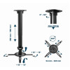 Регулируемое потолочное крепление для проектора Gembird CM-B-01/ 380 ~ 580 mm/ max 13kg/ Black