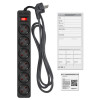 Surge Protector SVEN SF-06E/ 6 Sockets/ 2300W/ 3.0m/ Black Surge Protector SVEN SF-06E/ 6 Sockets/ 2300W/ 3.0m/ Black