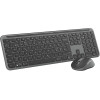 Tastatura si Mouse Wireless Logitech Signature Slim MK950, Graphite Tastatura si Mouse Wireless Logitech Signature Slim MK950, Graphite