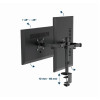 Suport pentru monitor dublu reglabil, montat pe birou, 17”-32” Gembird MA-D2-03 Suport pentru monitor dublu reglabil, montat pe birou, 17”-32” Gembird MA-D2-03