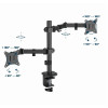 Suport pentru monitor dublu reglabil, montat pe birou, 17”-32” Gembird MA-D2-03 Suport pentru monitor dublu reglabil, montat pe birou, 17”-32” Gembird MA-D2-03