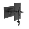 Suport pentru monitor dublu reglabil, montat pe birou, 17”-32” Gembird MA-D2-03 Suport pentru monitor dublu reglabil, montat pe birou, 17”-32” Gembird MA-D2-03