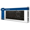 SVEN KB-S300, Keyboard, Waterproof design, 104 keys, traditional layout, Comfortable, quiet and precise keystroke, USB, OS compatibility: Windows, MacOS, Linux