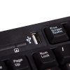 SVEN Standard 304 USB+HUB, Keyboard, USB 2.0 Hub 1-port, Black