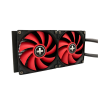 XILENCE Liquid Cooler (XC975) ”LiQuRizer 240” Performance A+ Socket LGA 1700/2066/2011/115x/1200 & AM5/AM4, up to 300W, 2x TF120 Red Fans:120x120x25mm, PWM fans