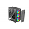 Корпус XILENCE BREEZE II (XG181) / w/oPSU / Side panel / 3x ARGB 120mm + 1x120mm / ATX / Black