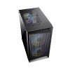 Корпус 1STPLAYER BS-2 / no PSU / Side-Window / 3x120mm / mATX / Black