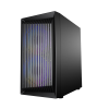 Корпус 1STPLAYER BS-2 / no PSU / Side-Window / 3x120mm / mATX / Black