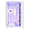 Корпус 1STPLAYER MV8-TP / no PSU / Side-Window / 7x120mm / ATX / White