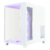 Корпус 1STPLAYER MV8-TP / no PSU / Side-Window / 7x120mm / ATX / White