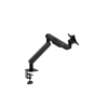 Arm for 1 monitors 17”-34” - AOC AM400B Black, Desk Clamp/Grommet, Aluminum structure, Mechanical Gas Spring System, Height adjustment, Max.Load: 2-9kg, Tilt