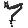 Arm for 1 monitors 17”-34” - AOC AM400B Black, Desk Clamp/Grommet, Aluminum structure, Mechanical Gas Spring System, Height adjustment, Max.Load: 2-9kg, Tilt