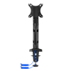 Arm for 1 monitors 13”-31.5” - AOC AS110DX with integrated USB Hub, Black, USB Hub: USB-C + USB3.0, Desk Clamp/Grommet, Aluminum structure, Gas spring, Height Arm for 1 monitors 13”-31.5” - AOC AS110DX with integrated USB Hub, Black, USB Hub: USB-C + USB3.0, Desk Clamp/Grommet, Aluminum structure, Gas spring, Height