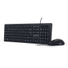 Gembird KBS-UM-04, Multimedia desktop set, black, US-Layout, Black