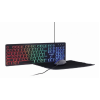 Gembird KBS-UML-01, 3-in-1 backlight desktop set, US layout, Black Gembird KBS-UML-01, 3-in-1 backlight desktop set, US layout, Black