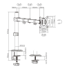 Arm for 1 monitor 17”-32” Gembird MA-D1-01, Adjustable desk display mounting arm (rotate, tilt, swivel), VESA 75/100, up to 9 kg, black Arm for 1 monitor 17”-32” Gembird MA-D1-01, Adjustable desk display mounting arm (rotate, tilt, swivel), VESA 75/100, up to 9 kg, black