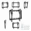 TV-Wall Mount for 23-42”- Gembird ”WM-42T-04”, up to 8 degrees tilting, max. 35 kg, distance TV to Wall: 20.5 mm, max. VESA 200 x 200, Black TV-Wall Mount for 23-42”- Gembird ”WM-42T-04”, up to 8 degrees tilting, max. 35 kg, distance TV to Wall: 20.5 mm, max. VESA 200 x 200, Black